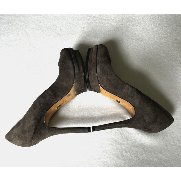 BCBGMaxAzria Platform Heels Size 36/10B Pamela Stiletto Gray Suede Holiday Party - Picture 6 of 12